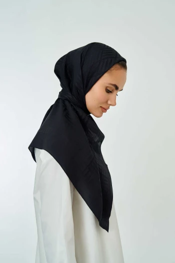 Black İmannoor İman Kare Naia Eşarp 242-4002