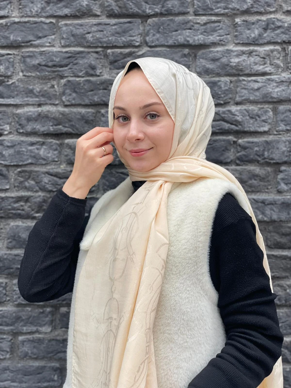 Ekru Harem Scarf Maria Şal