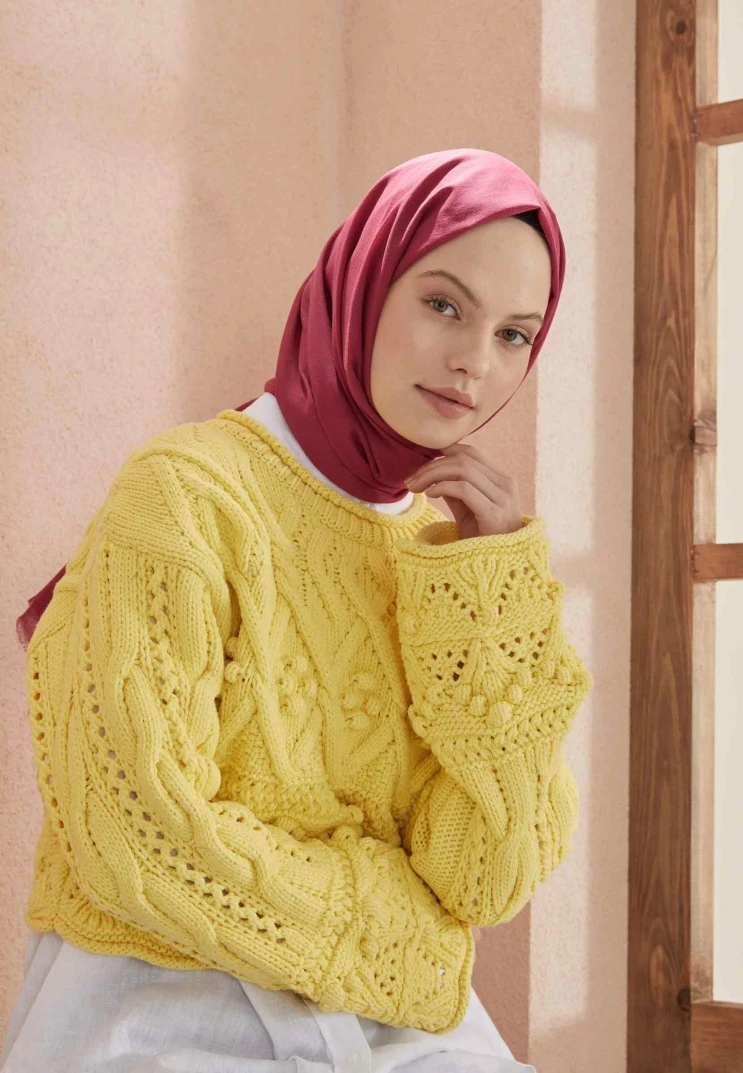 Fuşya Fresh Scarfs İnce Pamuk Vual Şal