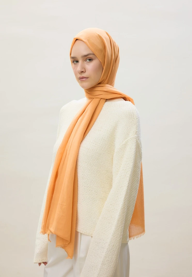 Kavun Fresh Scarfs İnce Pamuk Vual Şal