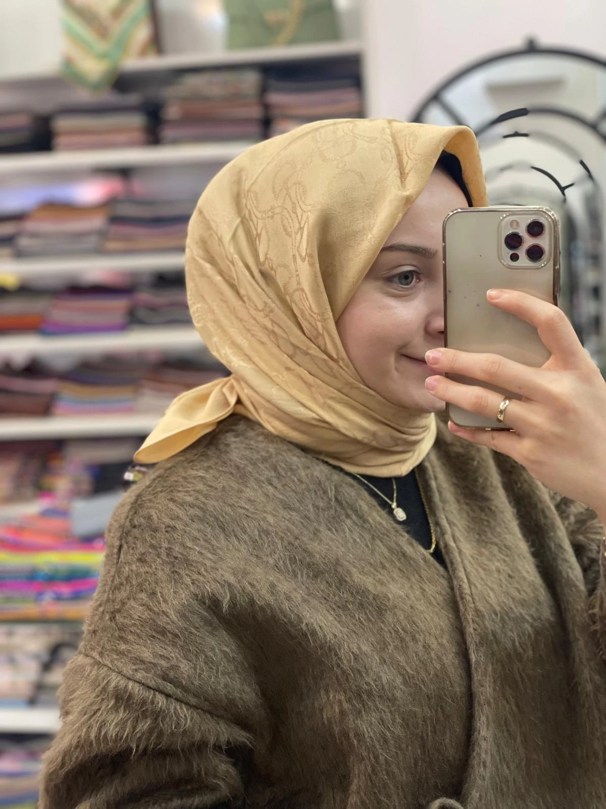 Koyu Bej Harem Scarf Maria Eşarp