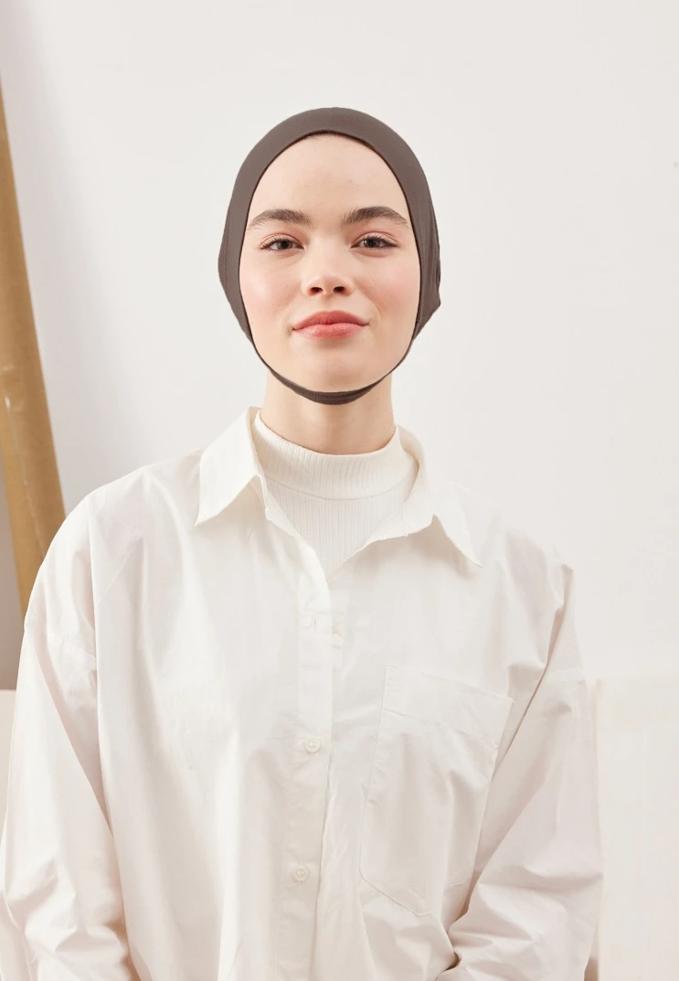Koyu Vizon Fresh Scarfs Geniş Hacimli Pratik Bone