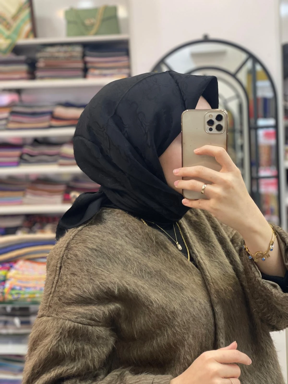 SİYAH Harem Scarf Maria Eşarp