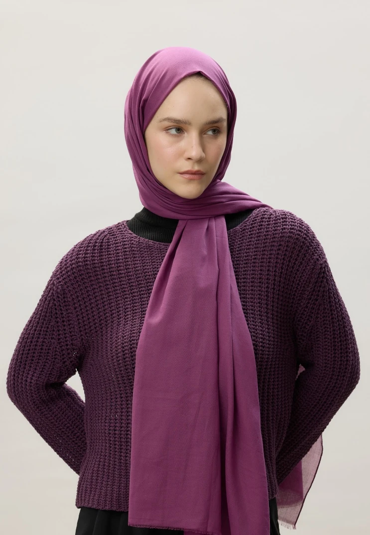 Vişne Çürüğü Fresh Scarfs İnce Pamuk Vual Şal