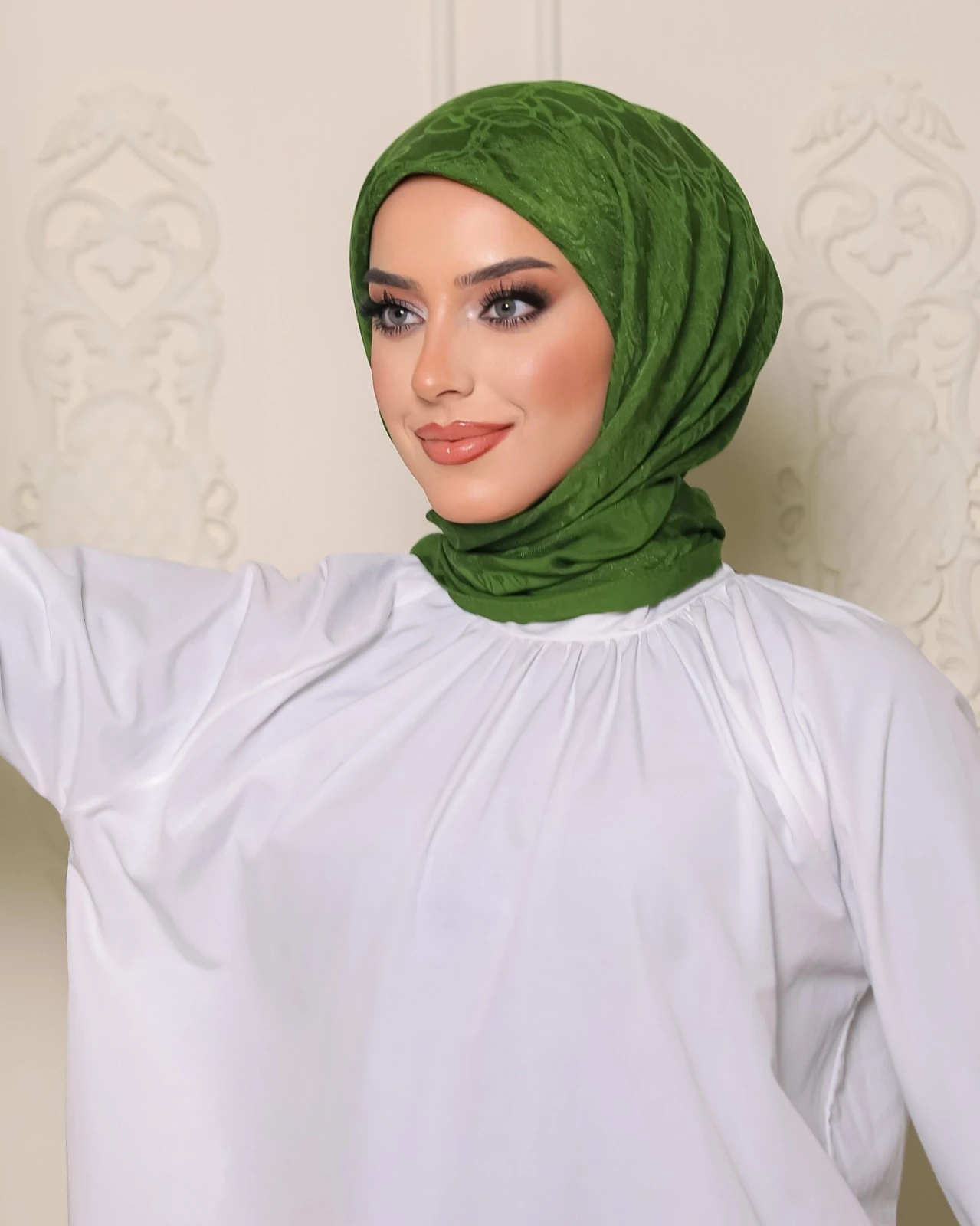 YEŞİL Harem Scarf Maria Eşarp