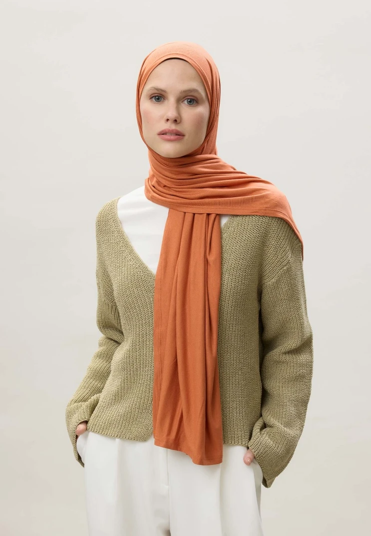 Kiremit Fresh Scarfs Penye Şal