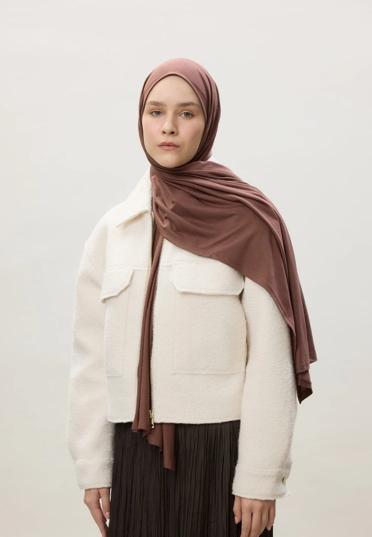 Kızıl Kahve Fresh Scarfs Penye Şal