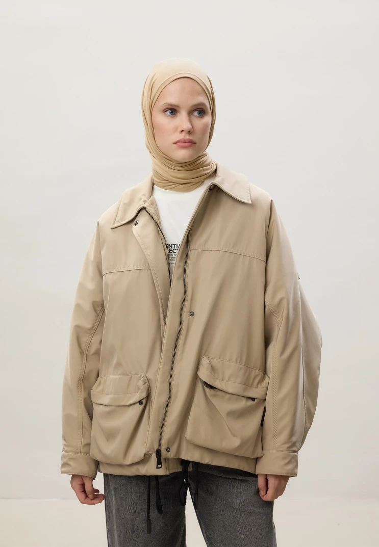Koyu Bej Fresh Scarfs Penye Şal
