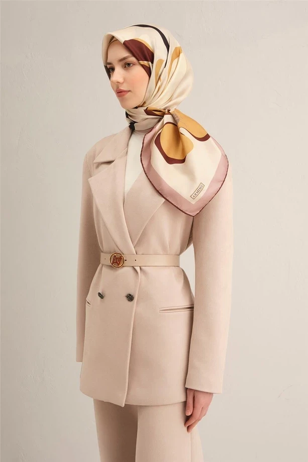 02 Armine Twill İpek Eşarp 9317D