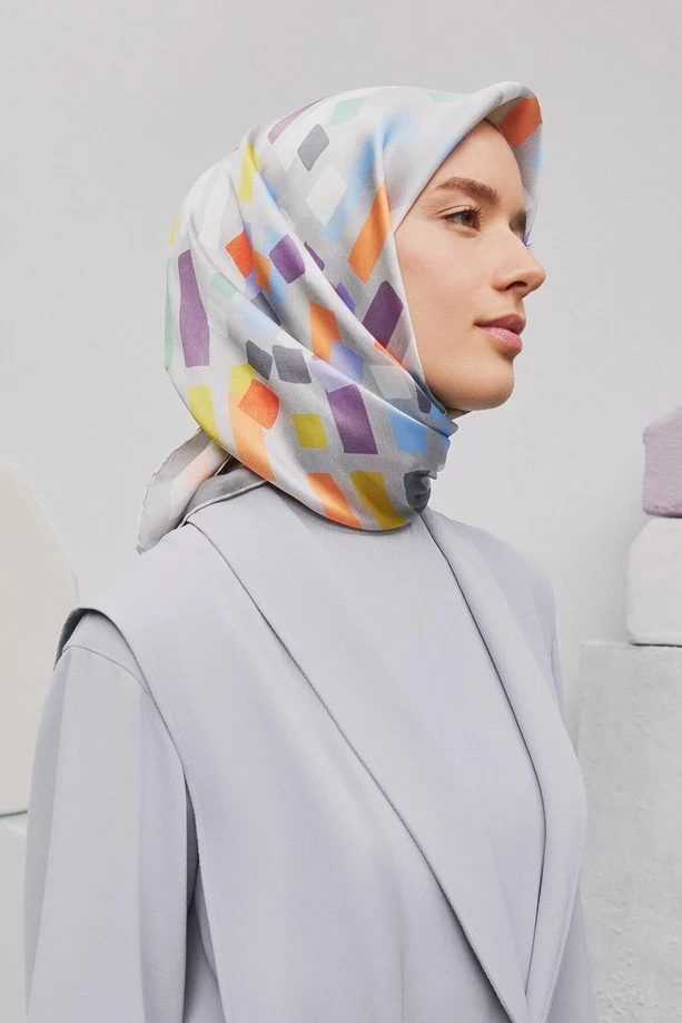 06 Armine Twill İpek Eşarp 9341D