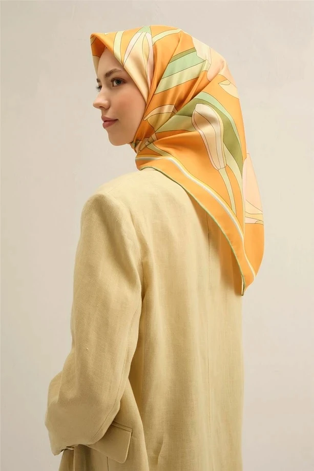 50 Armine Twill İpek Eşarp 9302D