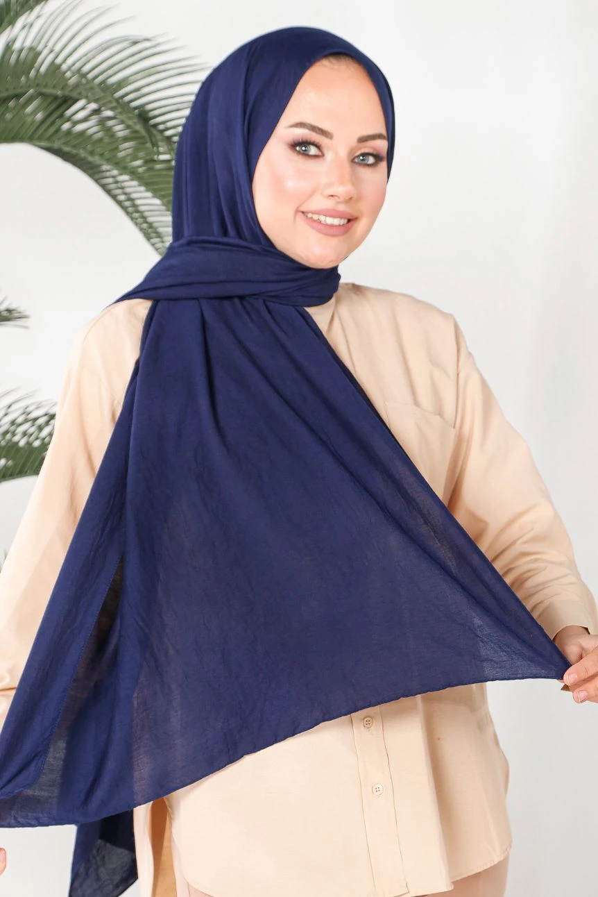 LACİVERT Harem Scarf İncila Şal