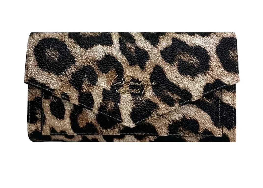 Leopar Kahve La Boutique Cüzdan 4038