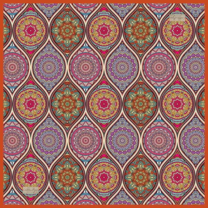 02 La Boutique Ottoman Serisi Twill İpek Eşarp 2204
