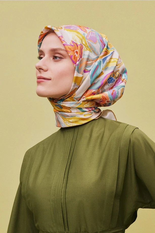 07 Armine Twill İpek Eşarp 9332D