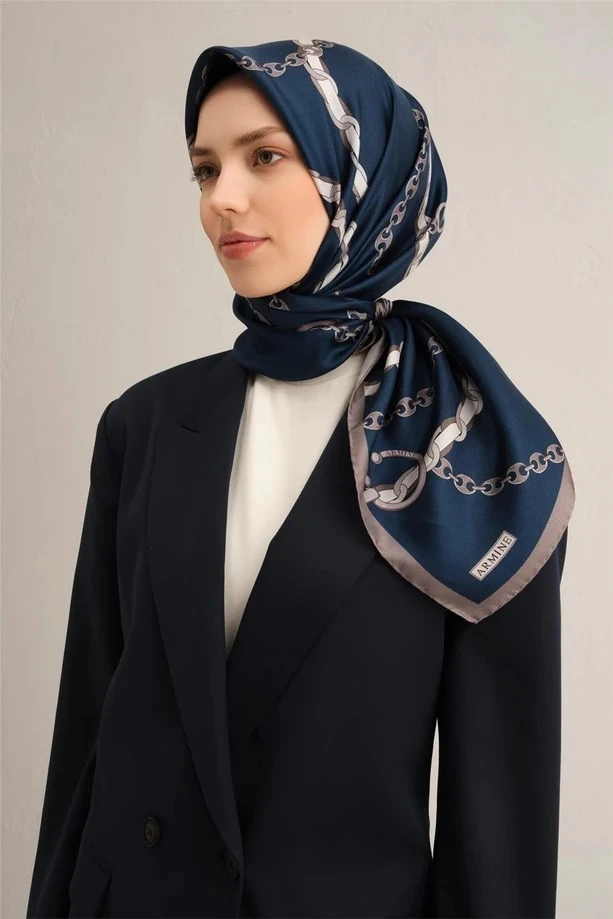 13 Armine Twill İpek Eşarp 9346D