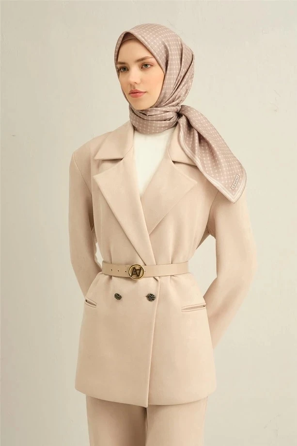 14 Armine Twill İpek Eşarp 9345D