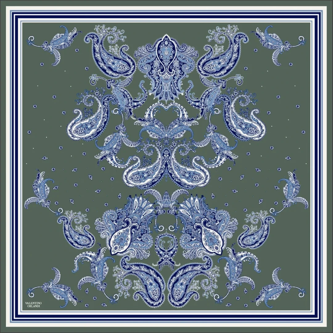 2 Valentıno Orlandı Twill İpek Eşarp 4