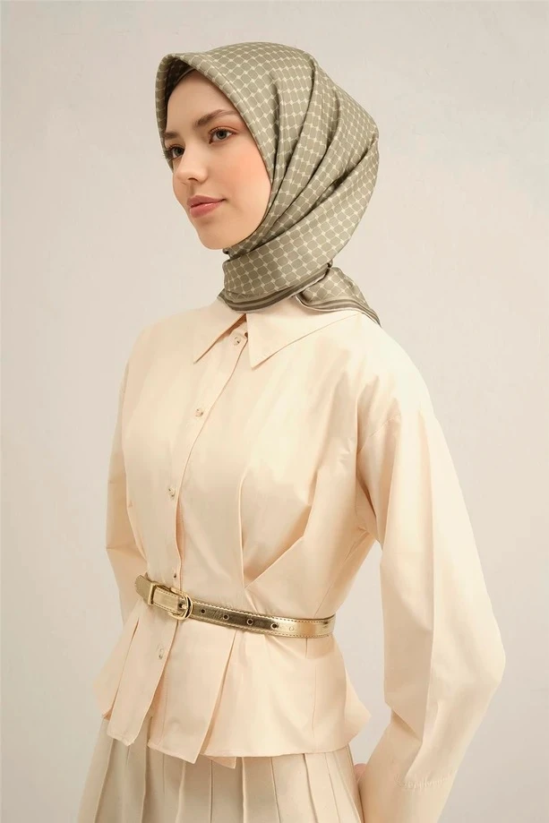 33 Armine Twill İpek Eşarp 9345D