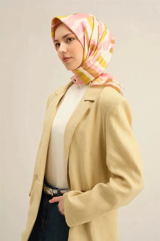 34 Armine Twill İpek Eşarp 9303D