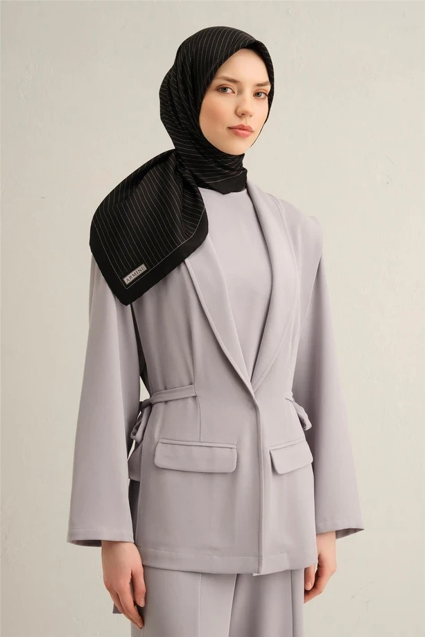 34 Armine Twill İpek Eşarp 9348D