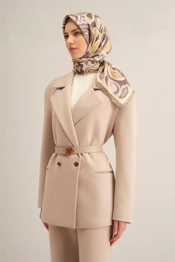 35 Armine Twill İpek Eşarp 9323D