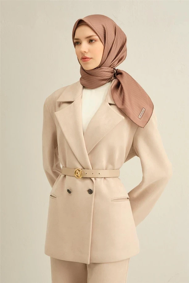 36 Armine Sura İpek Eşarp 9348D