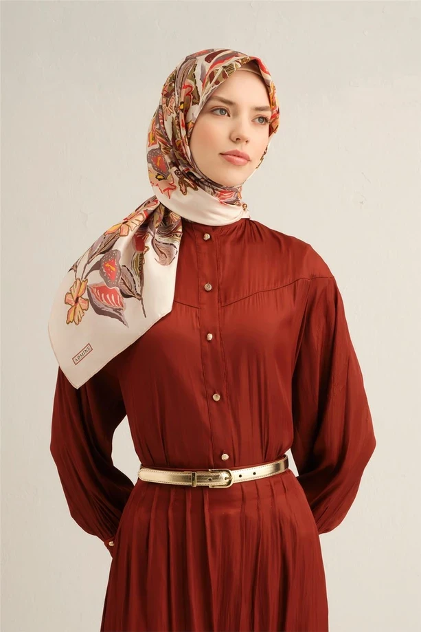 36 Armine Twill İpek Eşarp 9332D