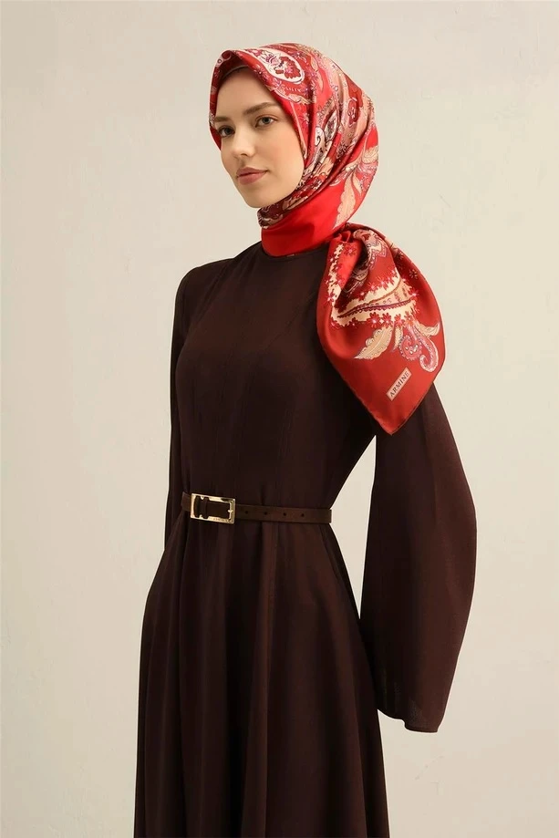 50 Armine Twill İpek Eşarp 9338D