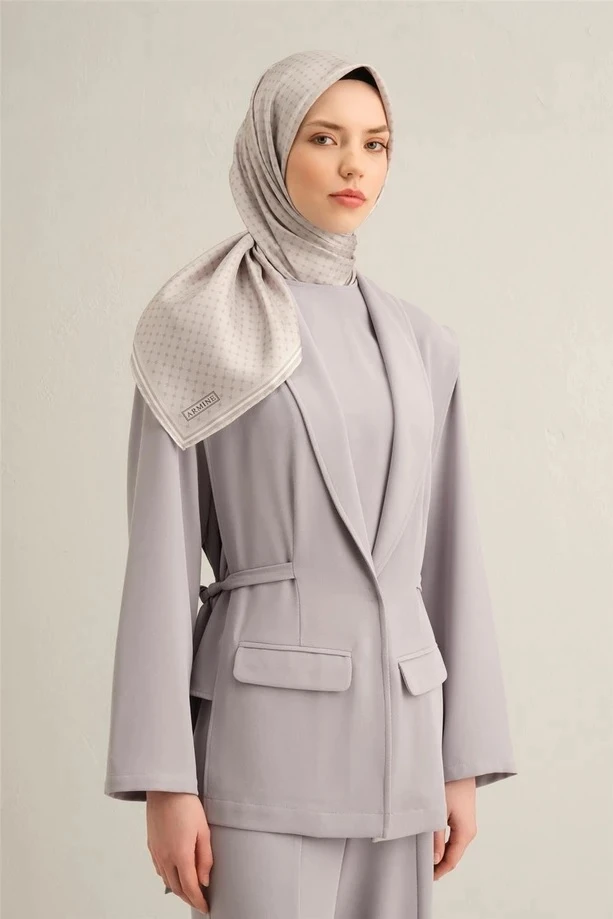55 Armine Twill İpek Eşarp 9345D