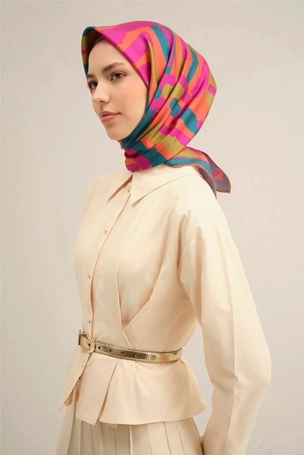 56 Armine Twill İpek Eşarp 9303D