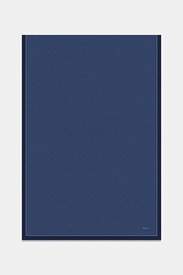 6049 Vakko Yeni Monogram Twill İpek Şal