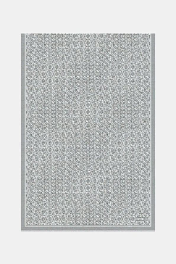 6052 Vakko Yeni Monogram Twill İpek Şal