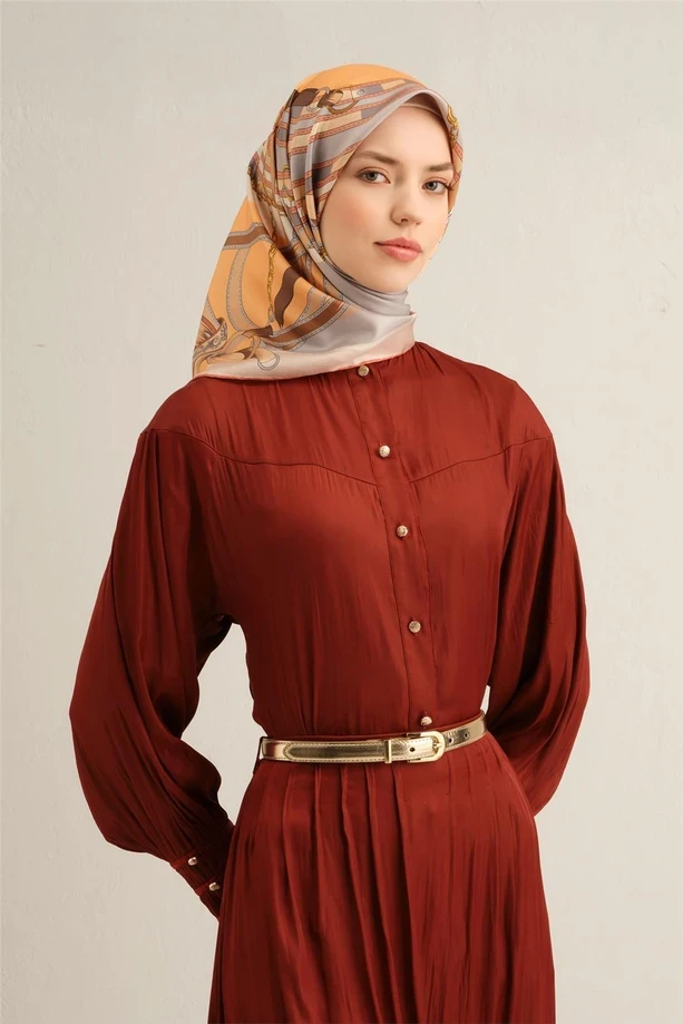 80 Armine Twill İpek Eşarp 9315D