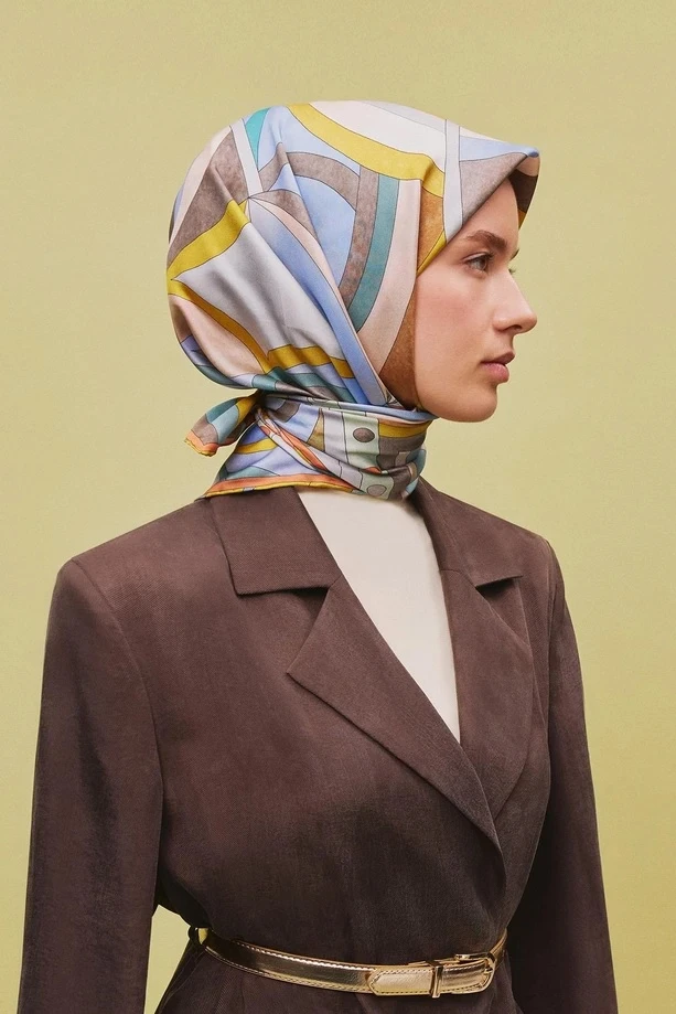 80 Armine Twill İpek Eşarp 9336D