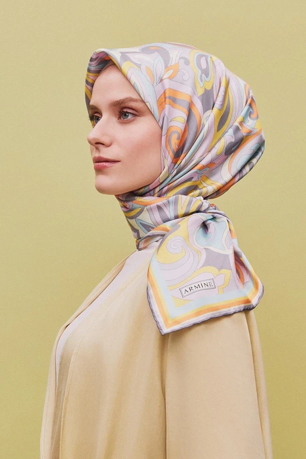 81 Armine Twill İpek Eşarp 9323D