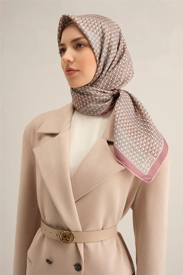 84 Armine Twill İpek Eşarp 9319D