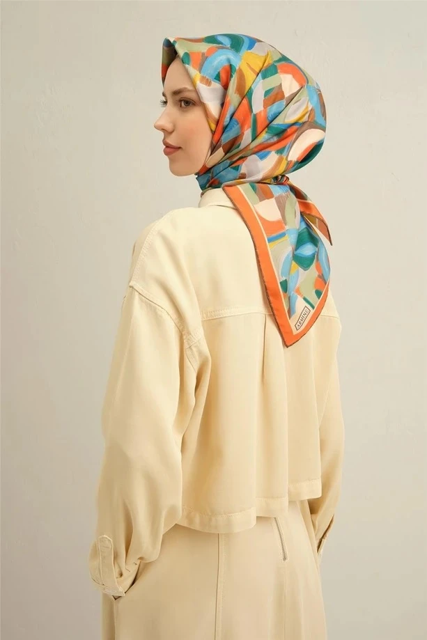 84 Armine Twill İpek Eşarp 9329D