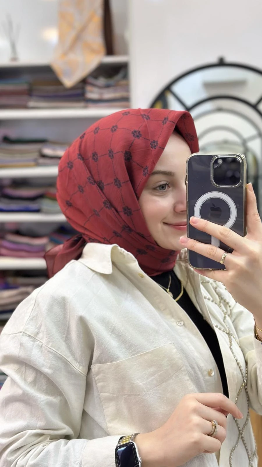 BORDO Loryan Scarf Diamond Pieno Eşarp
