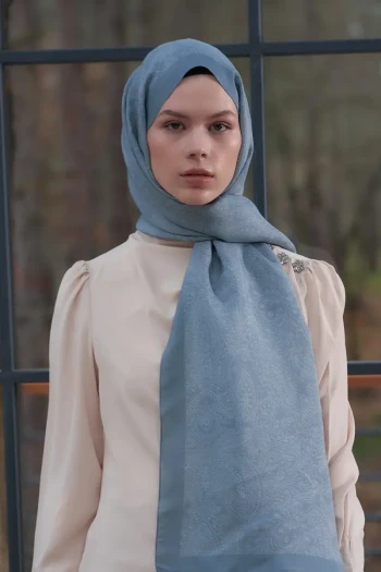 GRİ ED Scarf Heritage Saye Desen Şal