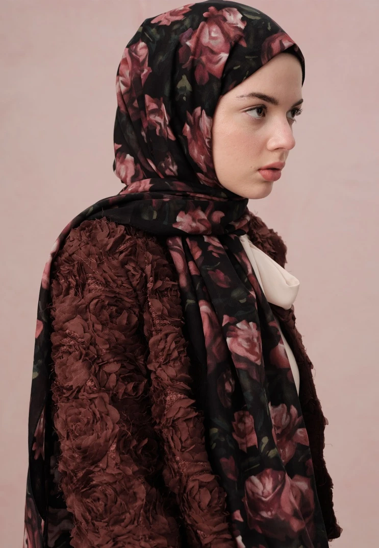 GÜL KURUSU Fresh Scarfs Wıld Rose Vual Şal
