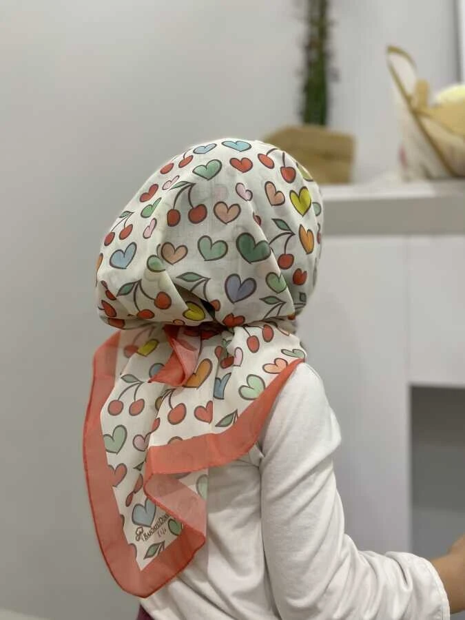Kiraz Sima BD Pamuklu Çocuk Eşarp