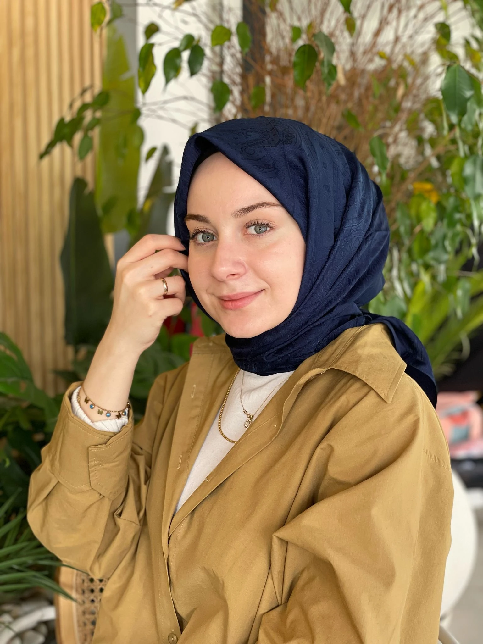 LACİVERT İpekseli Jakar Etro Desen Eşarp