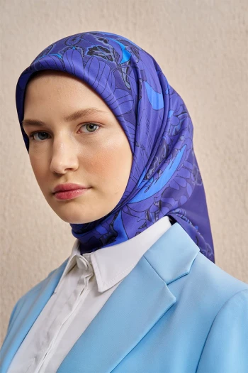 Mor Ed Scarf Vision Art Collection Flare Eşarp