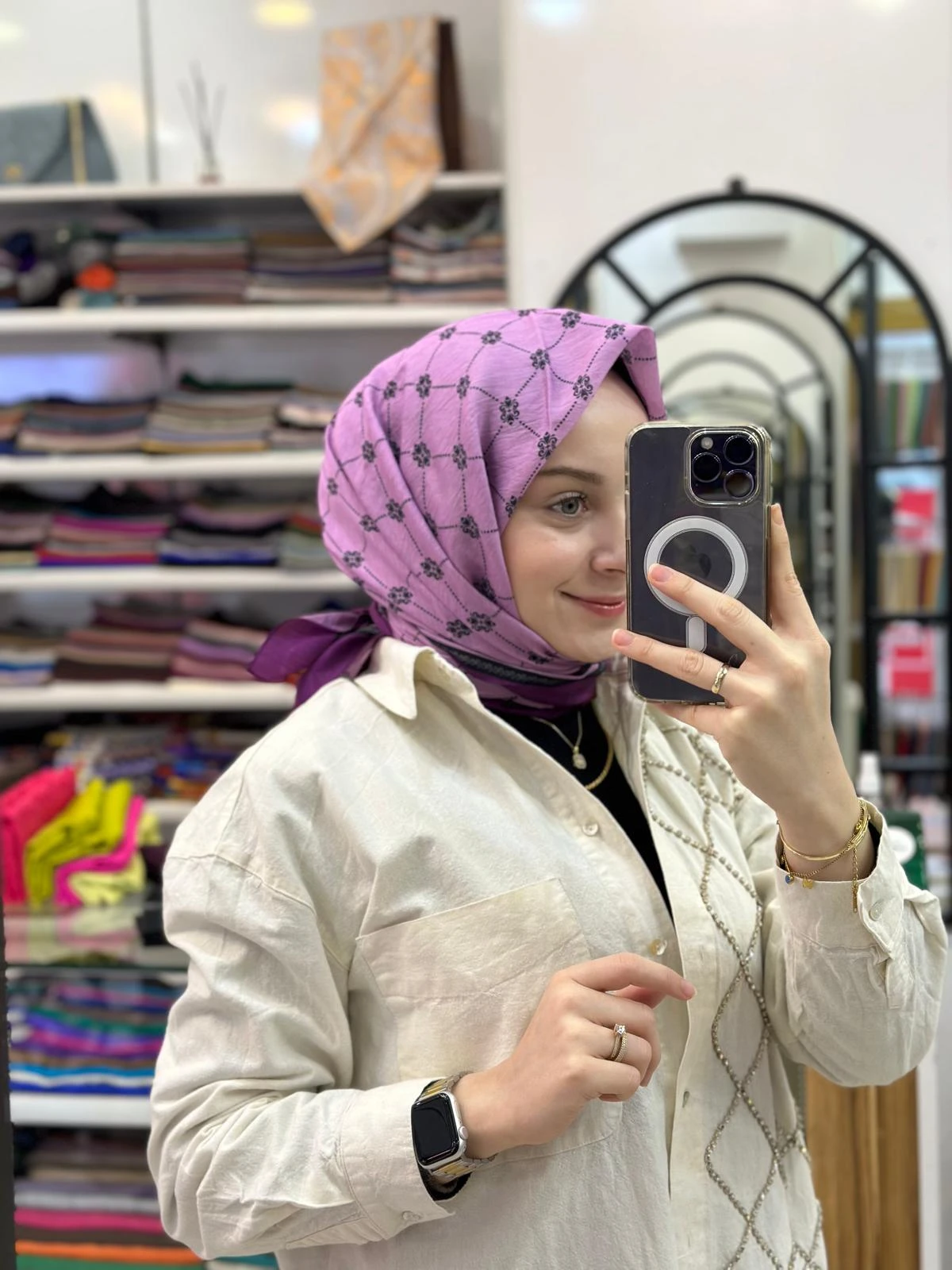 MÜRDÜM Loryan Scarf Diamond Pieno Eşarp