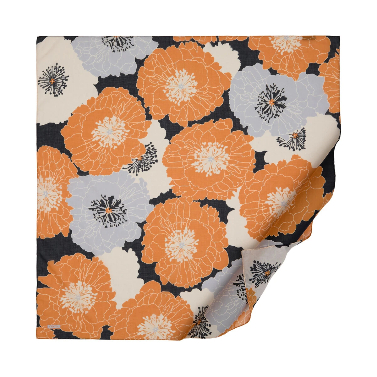 SİYAH-GRİ İpekevi Pamuk Eşarp 1413