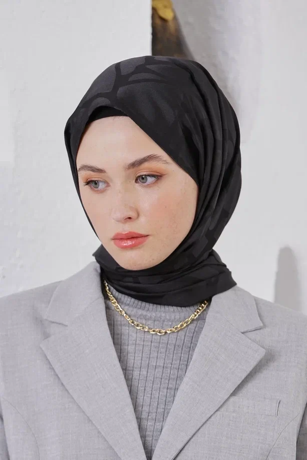 SİYAH Loryan Scarf Jakar Stone Şal