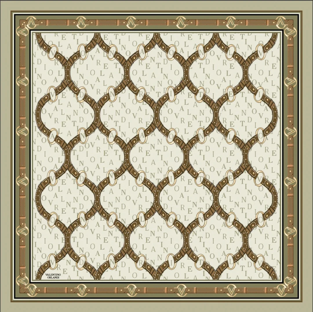 2 Valentıno Orlandı Twill İpek Eşarp 5