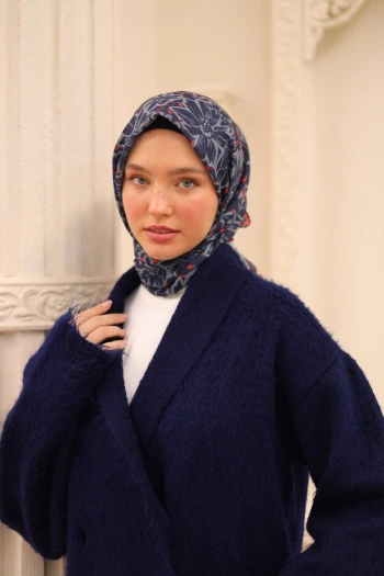 40 Silk Home Çiçekli Soft Eşarp 73075