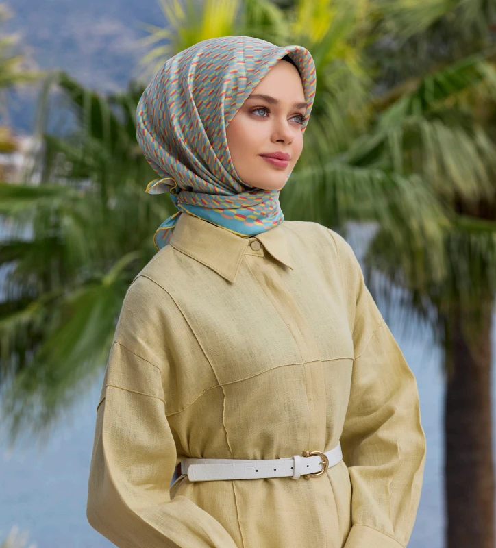 52 Belli Twill İpek Eşarp 4124D